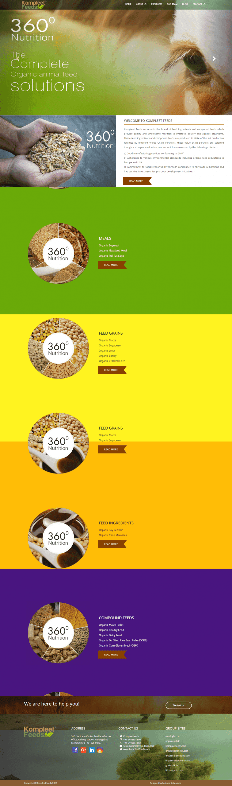Kompleet Feeds website