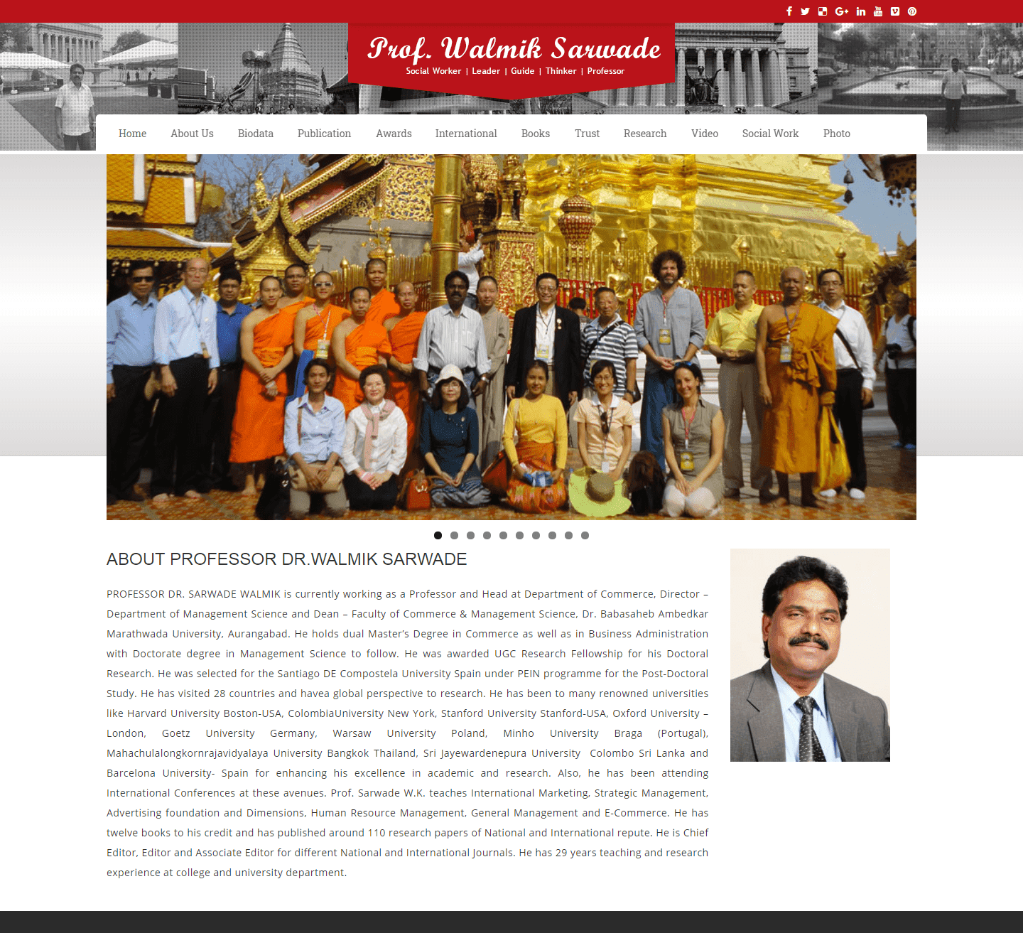 Professor Walmik Sarwade website